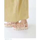 レースアップ厚底サンダル フラットサンダル レディース | welleg | 詳細画像6 