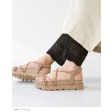 レースアップ厚底サンダル フラットサンダル レディース | welleg | 詳細画像17 