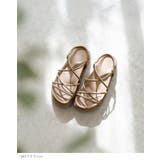 レースアップ厚底サンダル フラットサンダル レディース | welleg | 詳細画像18 