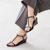 1020ブラックPU | ストラップサンダル 脱げない レディース | welleg