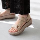 6005ピンクベージュ | スポーツサンダル レディース 厚底 | welleg