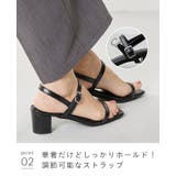 ストラップサンダル レディース 太ヒール | welleg | 詳細画像16