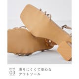 サンダル レディース チャンキーヒール | welleg | 詳細画像20
