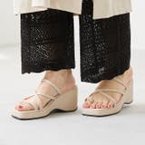1002ナチュラルPU | ストラップサンダル レディース 6センチヒール | welleg
