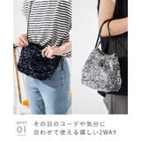 スパンコールバッグ レディース トートバッグ | welleg | 詳細画像16 