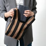 9180ブラウンストライプZK | ニットバッグ レディース ユニセックス | welleg