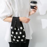 9048ブラックドットZK | ニットバッグ レディース ユニセックス | welleg