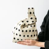 9401ホワイトドットZK | ニットバッグ レディース ユニセックス | welleg