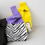 9181パープルゼブラZK | ニットバッグ レディース ユニセックス | welleg