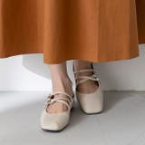 1001アイボリーPU | パンプス 走れる フラットシューズ | welleg
