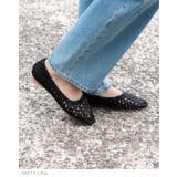 スクエアトゥメッシュ編みフラットパンプス パンプス メッシュパンプス | welleg | 詳細画像6 