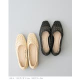 スクエアトゥメッシュ編みフラットパンプス パンプス メッシュパンプス | welleg | 詳細画像14 