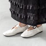 1001アイボリーPU | パンプス 走れる スタッズ | welleg