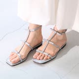 1075スモーキーブルーPU | サンダル レディース フラットヒール | welleg