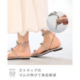 サンダル レディース フラットヒール | welleg | 詳細画像16 