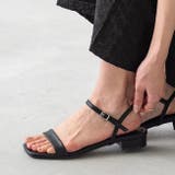 1020ブラックPU | ストラップサンダル アンクルストラップ サンダル | welleg