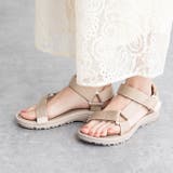 6005ピンクベージュ | こどもから大人まで履ける豊富なサイズ展開 ベルクロスポーツサンダル ベルクロ | welleg