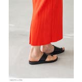 フェイクレザー フラットヒール トングサンダル | welleg | 詳細画像8