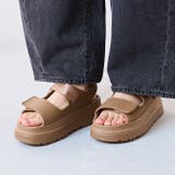 6024ブラウン | サンダル 厚底 レディース | welleg