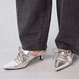 1140シルバーPU | ミュール サンダル 履きやすい | welleg