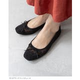 スクエアトゥ バレエシューズ バレエコア | welleg | 詳細画像18 