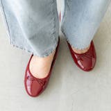 2042レッドen | 【幅広 4E】 バレエシューズ | welleg