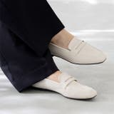1001アイボリーコインPU | ローファー ぺたんこ靴 履きやすい | welleg