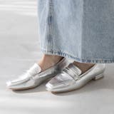 1140シルバーPU | コインローファー レディース 幅広 | welleg