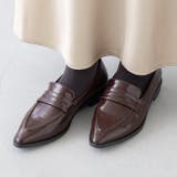 1086ダークブラウンPU | ローファー レディース コインローファー | welleg