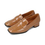 2080キャメルEN | ローファー レディース 太ヒール | welleg