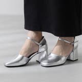 1140シルバーPU | パンプス 走れる ストラップ | welleg