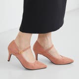 ピンク/スエード調 | ストラップ 7cmヒール パンプス | welleg