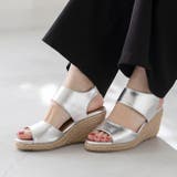 1140シルバーPU | サンダル レディース 厚底 | welleg