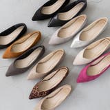 ポインテッドトゥ Vカットデザイン ローヒール | welleg | 詳細画像3 