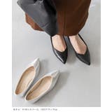 ポインテッドトゥ Vカットデザイン ローヒール | welleg | 詳細画像4 