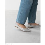 ポインテッドトゥ Vカットデザイン ローヒール | welleg | 詳細画像6 