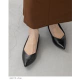 ポインテッドトゥ Vカットデザイン ローヒール | welleg | 詳細画像10 