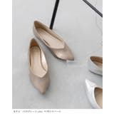 ポインテッドトゥ Vカットデザイン ローヒール | welleg | 詳細画像16 