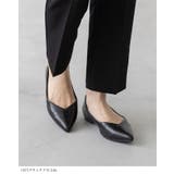 ポインテッドトゥ Vカットデザイン ローヒール | welleg | 詳細画像19 