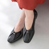 1020ブラックPU | パンプス ぺたんこ フラットシューズ | welleg