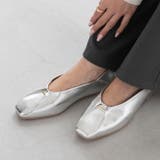 1140シルバーPU | パンプス ぺたんこ フラットシューズ | welleg