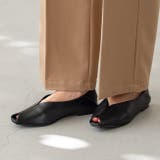 1020ブラックPU | パンプス フラットシューズ ぺたんこパンプス | welleg