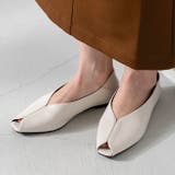 1001アイボリーPU | パンプス フラットシューズ ぺたんこパンプス | welleg