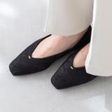 4219ブラックジャガード | パンプス ぺたんこ 2way | welleg