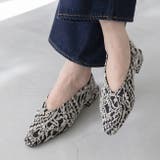 4215ミックスレースジャガード | パンプス バブーシュ スクエアトゥ | welleg