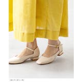 スクエアトゥ ストラップ 変形ヒール | welleg | 詳細画像12 