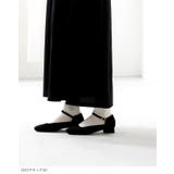 スクエアトゥ ストラップ 変形ヒール | welleg | 詳細画像19 