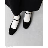 スクエアトゥ ストラップ 変形ヒール | welleg | 詳細画像20 