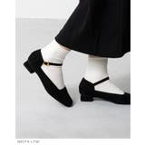 スクエアトゥ ストラップ 変形ヒール | welleg | 詳細画像21 