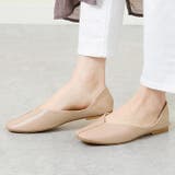 ベージュシーム／スムース調 | スクエアトゥ 2wayバブーシュ レディース | welleg